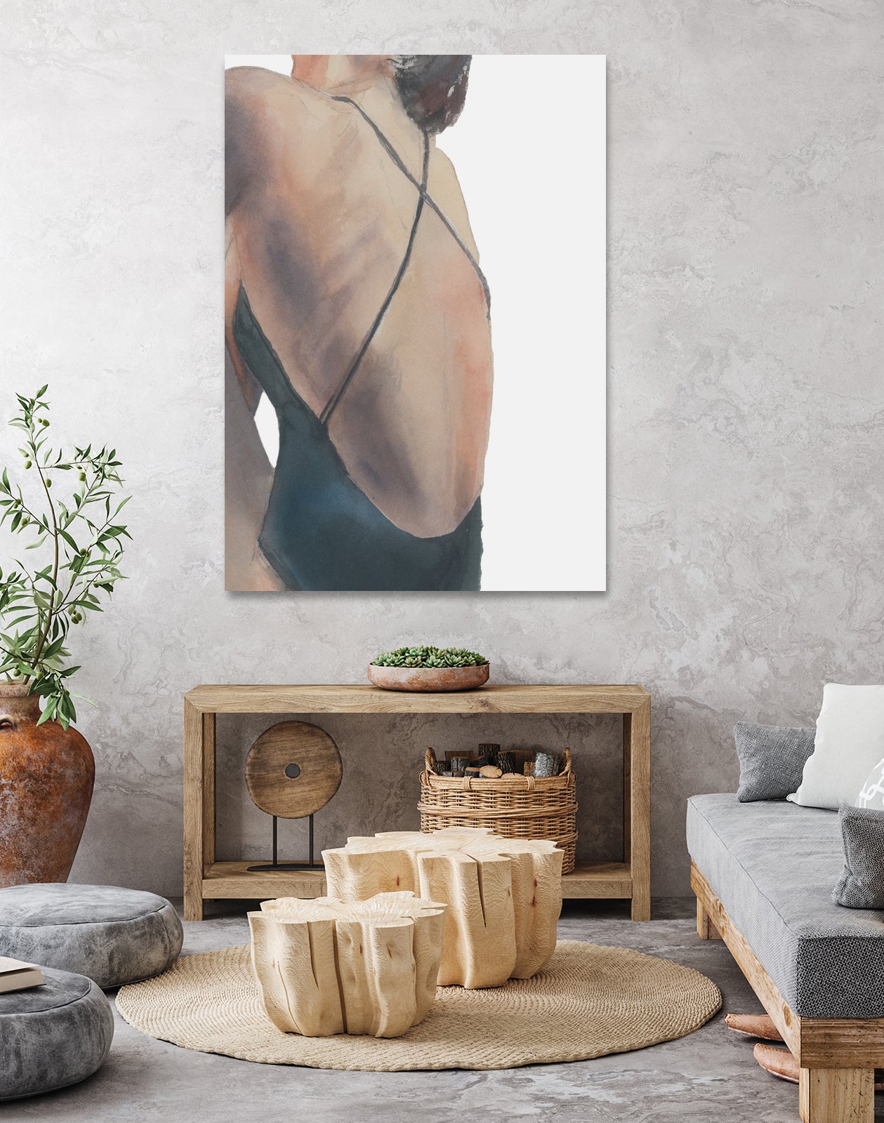 Le Dos by M Studio on GIANT ART - woman