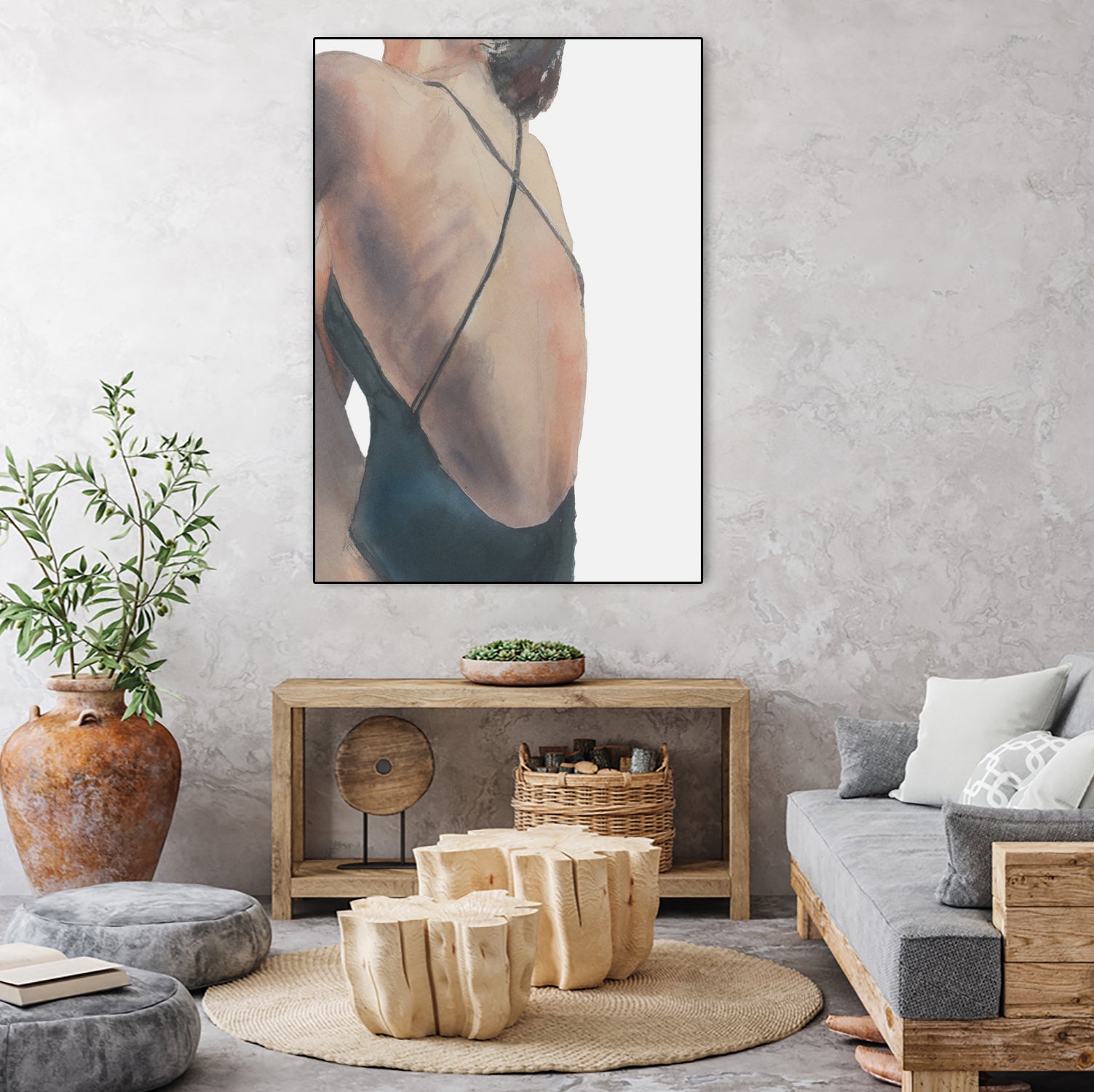 Le Dos by M Studio on GIANT ART - woman