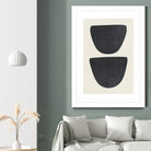 Two by M Studio on GIANT ART - black scandinavian minimalist