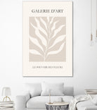 Le pouvoir des fleurs III by M Studio on GIANT ART - beige