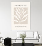 Le pouvoir des fleurs III by M Studio on GIANT ART - beige