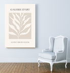 Le pouvoir des fleurs III by M Studio on GIANT ART - beige