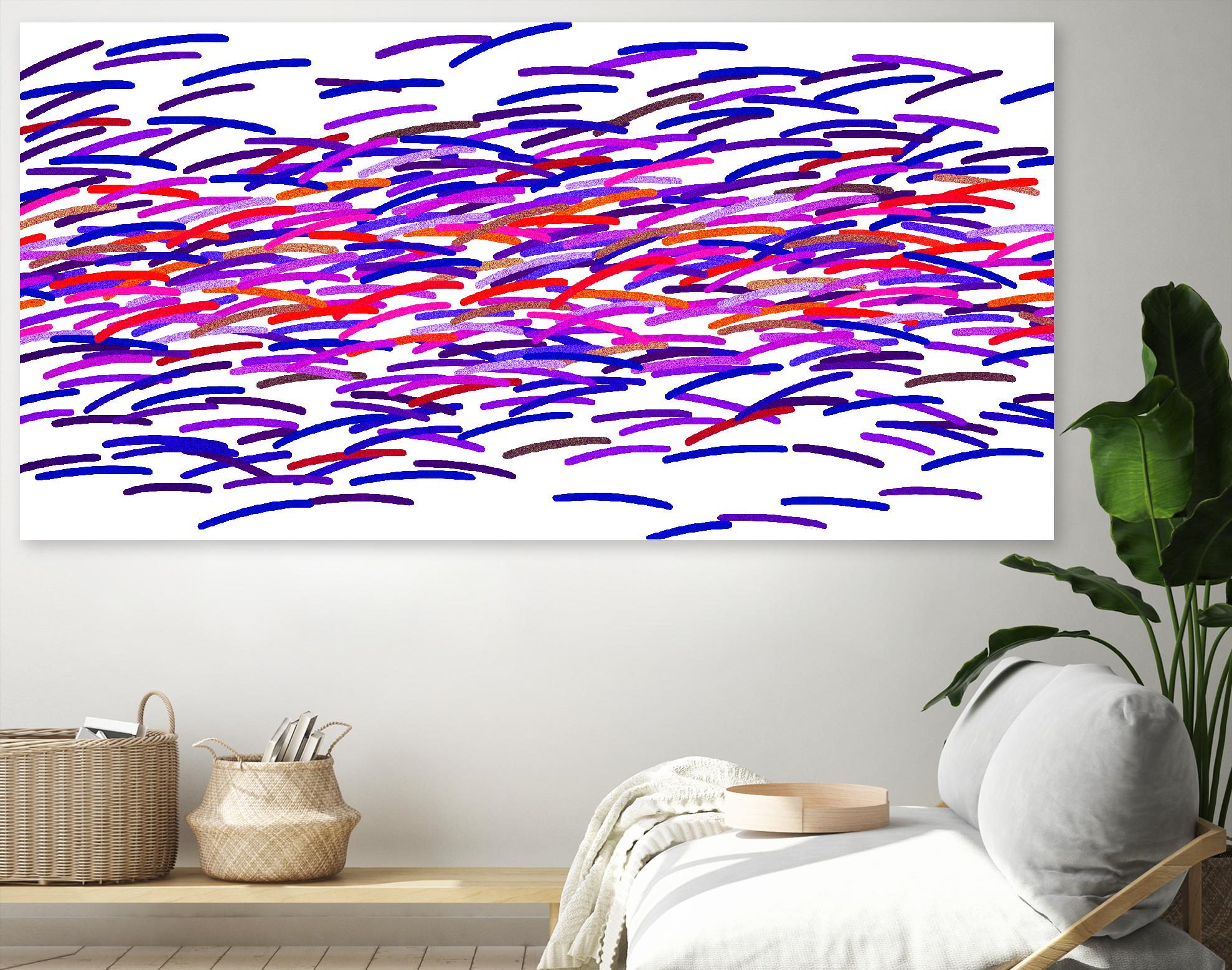 INNER REALITY - rouge by Celine Cimon on GIANT ART - white abstract canadian artist