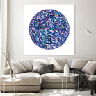 ROND - bleu by Celine Cimon on GIANT ART - blue abstract canadian artist