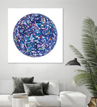ROND - bleu by Celine Cimon on GIANT ART - blue abstract canadian artist