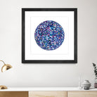 ROND - bleu by Celine Cimon on GIANT ART - blue abstract canadian artist