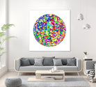 ROND - original by Celine Cimon on GIANT ART - blue abstract canadian