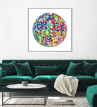 ROND - original by Celine Cimon on GIANT ART - blue abstract canadian