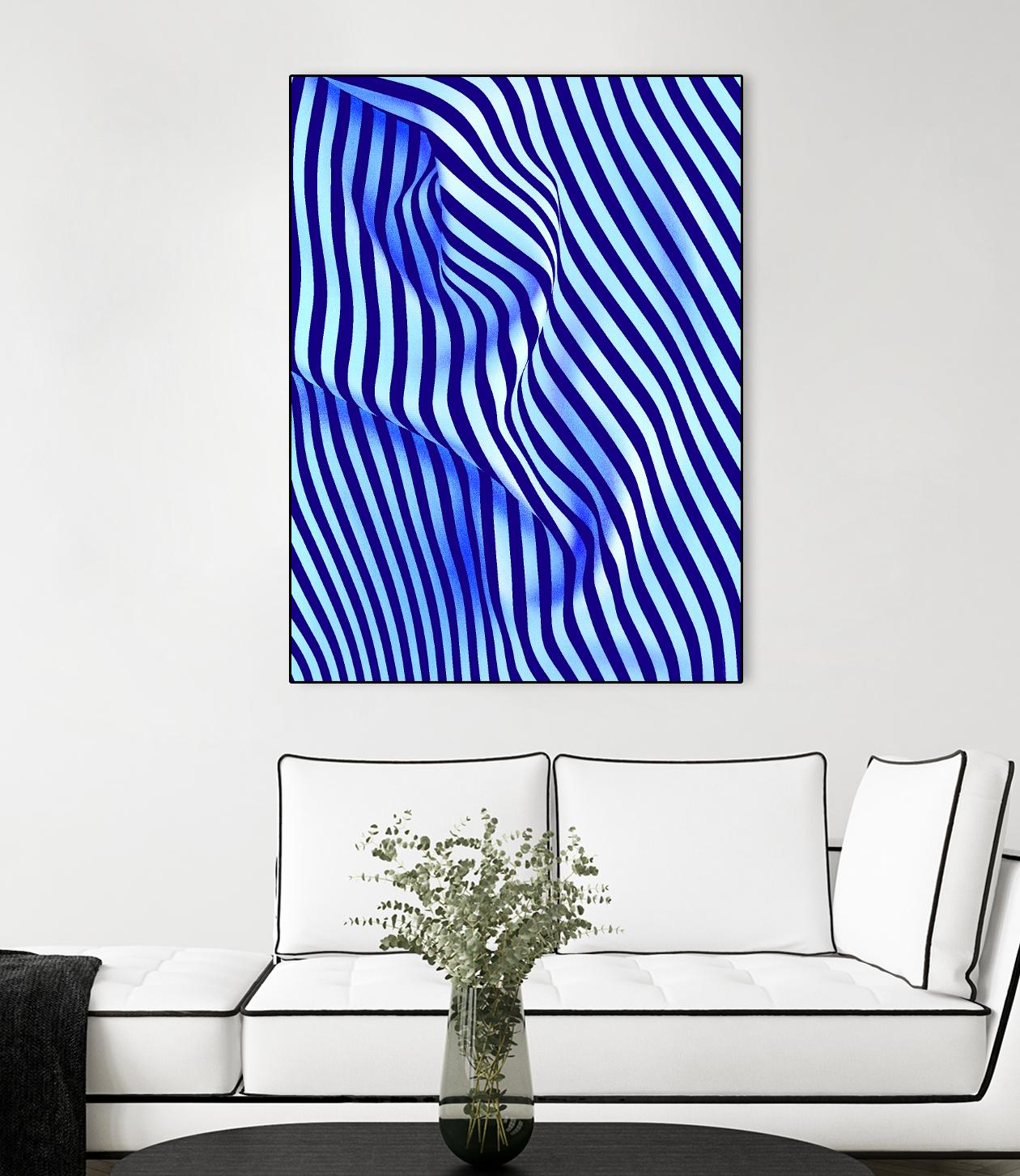 INNER ROOM - purple by Celine Cimon on GIANT ART - blue abstract canadian artist