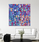 IN STAGE - bleu by Celine Cimon on GIANT ART - blue abstract canadian