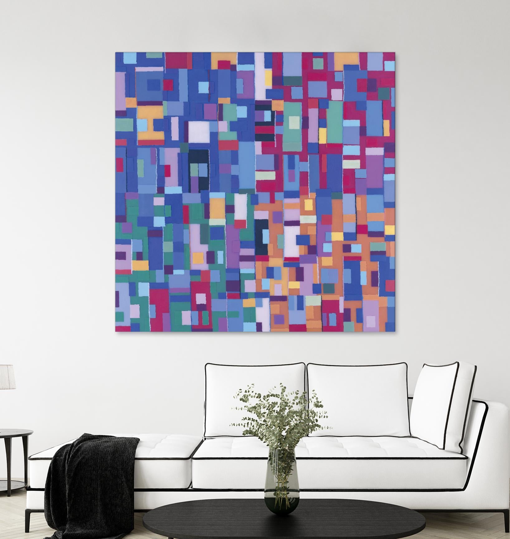 IN STAGE - bleu by Celine Cimon on GIANT ART - blue abstract canadian