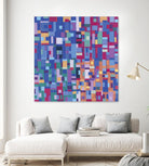 IN STAGE - bleu by Celine Cimon on GIANT ART - blue abstract canadian