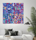 IN STAGE - bleu by Celine Cimon on GIANT ART - blue abstract canadian