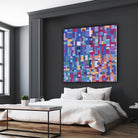 IN STAGE - bleu by Celine Cimon on GIANT ART - blue abstract canadian