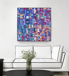 IN STAGE - bleu by Celine Cimon on GIANT ART - blue abstract canadian