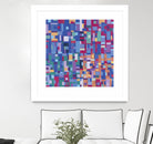 IN STAGE - bleu by Celine Cimon on GIANT ART - blue abstract canadian