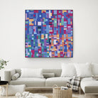 IN STAGE - bleu by Celine Cimon on GIANT ART - blue abstract canadian