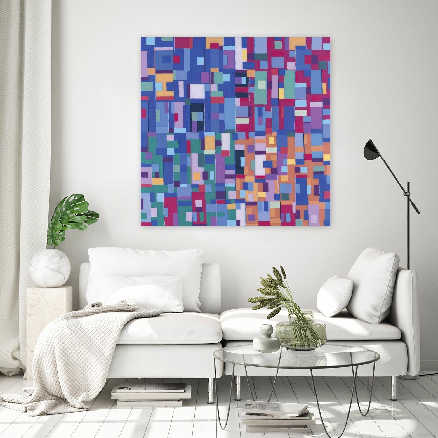 IN STAGE - bleu by Celine Cimon on GIANT ART - blue abstract canadian