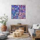 IN STAGE - bleu by Celine Cimon on GIANT ART - blue abstract canadian