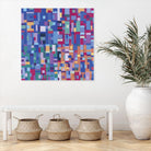 IN STAGE - bleu by Celine Cimon on GIANT ART - blue abstract canadian