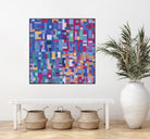 IN STAGE - bleu by Celine Cimon on GIANT ART - blue abstract canadian