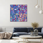 IN STAGE - bleu by Celine Cimon on GIANT ART - blue abstract canadian