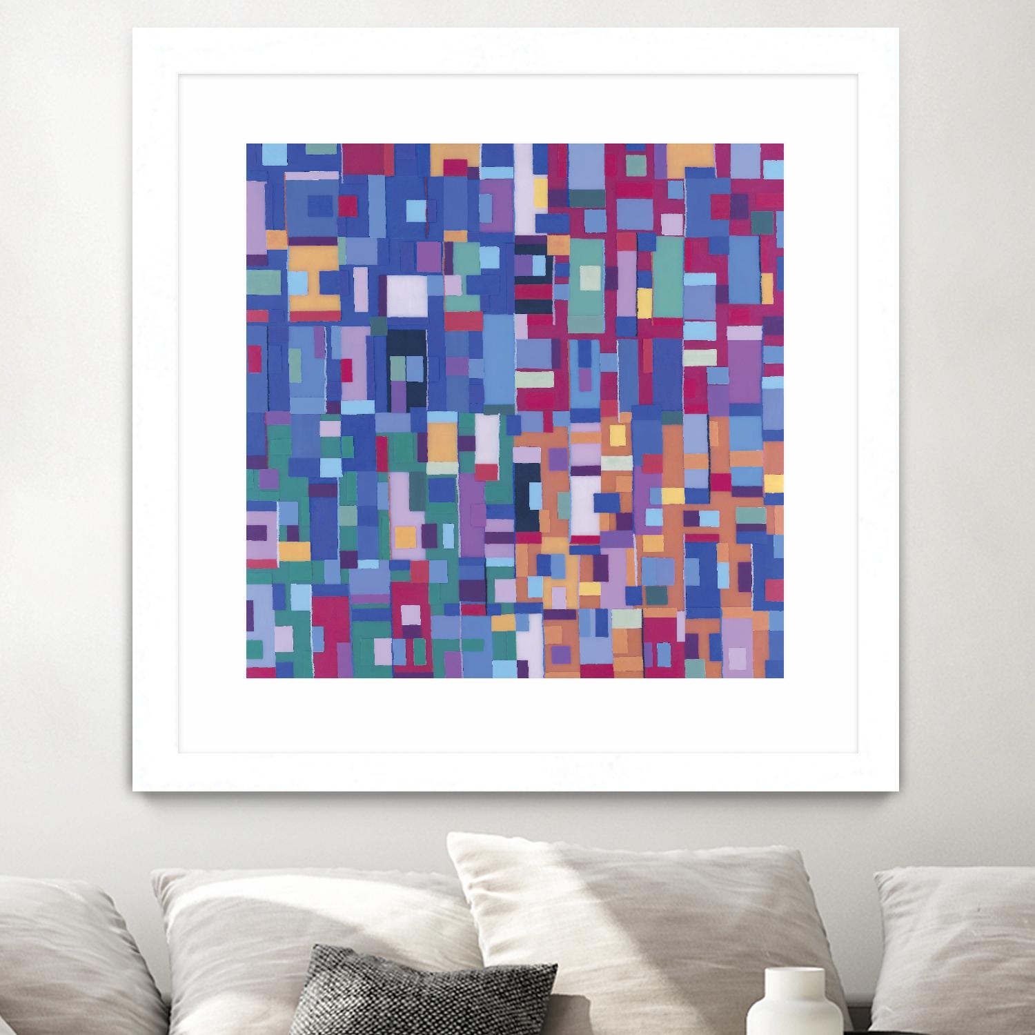 IN STAGE - bleu by Celine Cimon on GIANT ART - blue abstract canadian