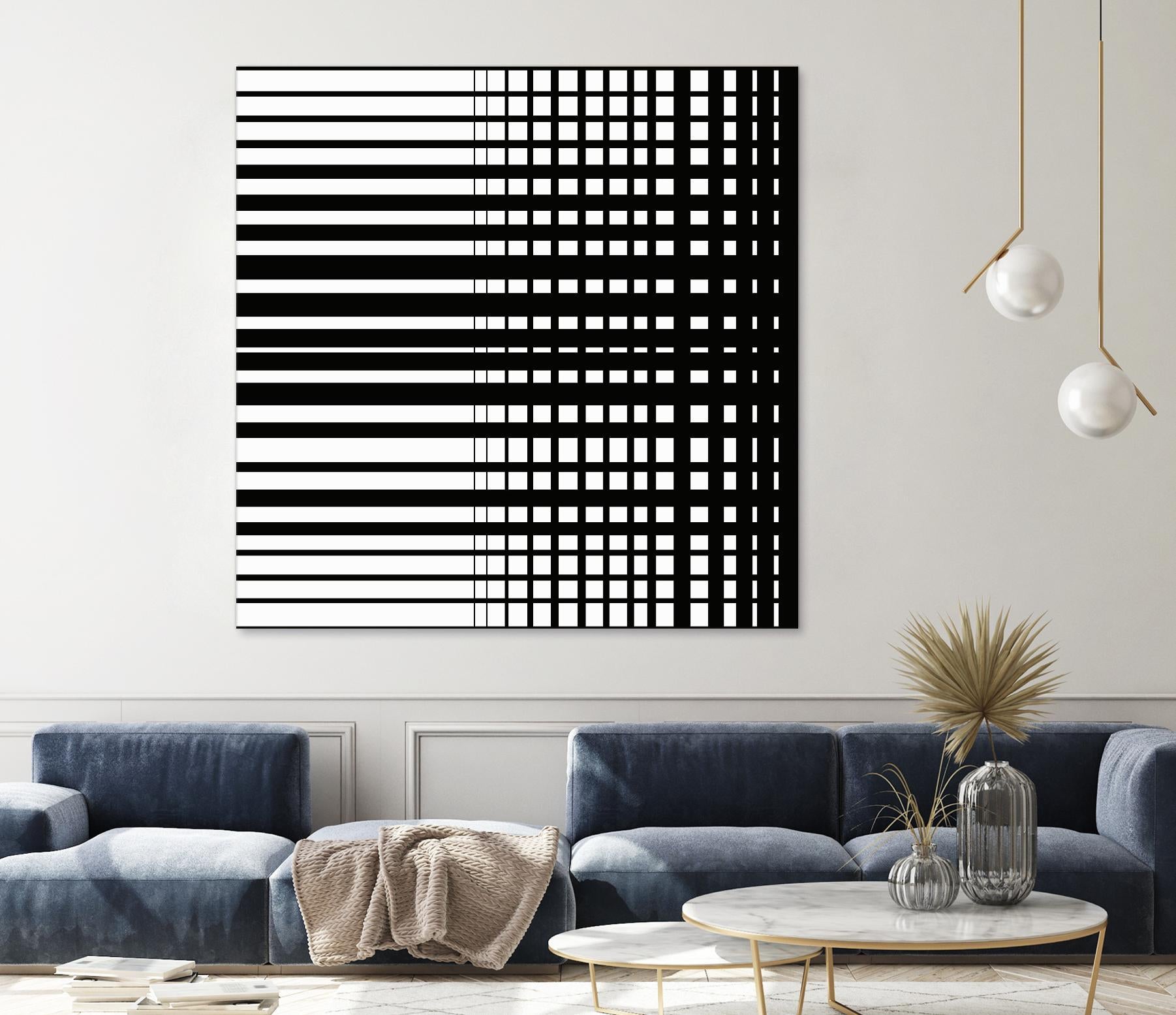 Vibing I by Daleno Art on GIANT ART - white patterns abstrait 