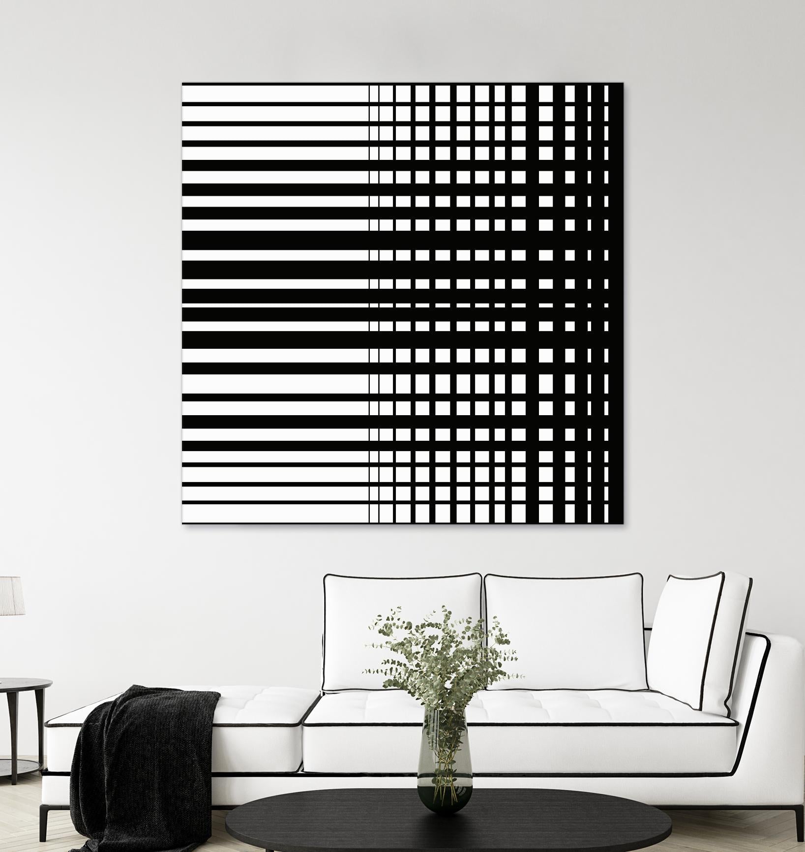 Vibing I by Daleno Art on GIANT ART - white patterns abstrait 