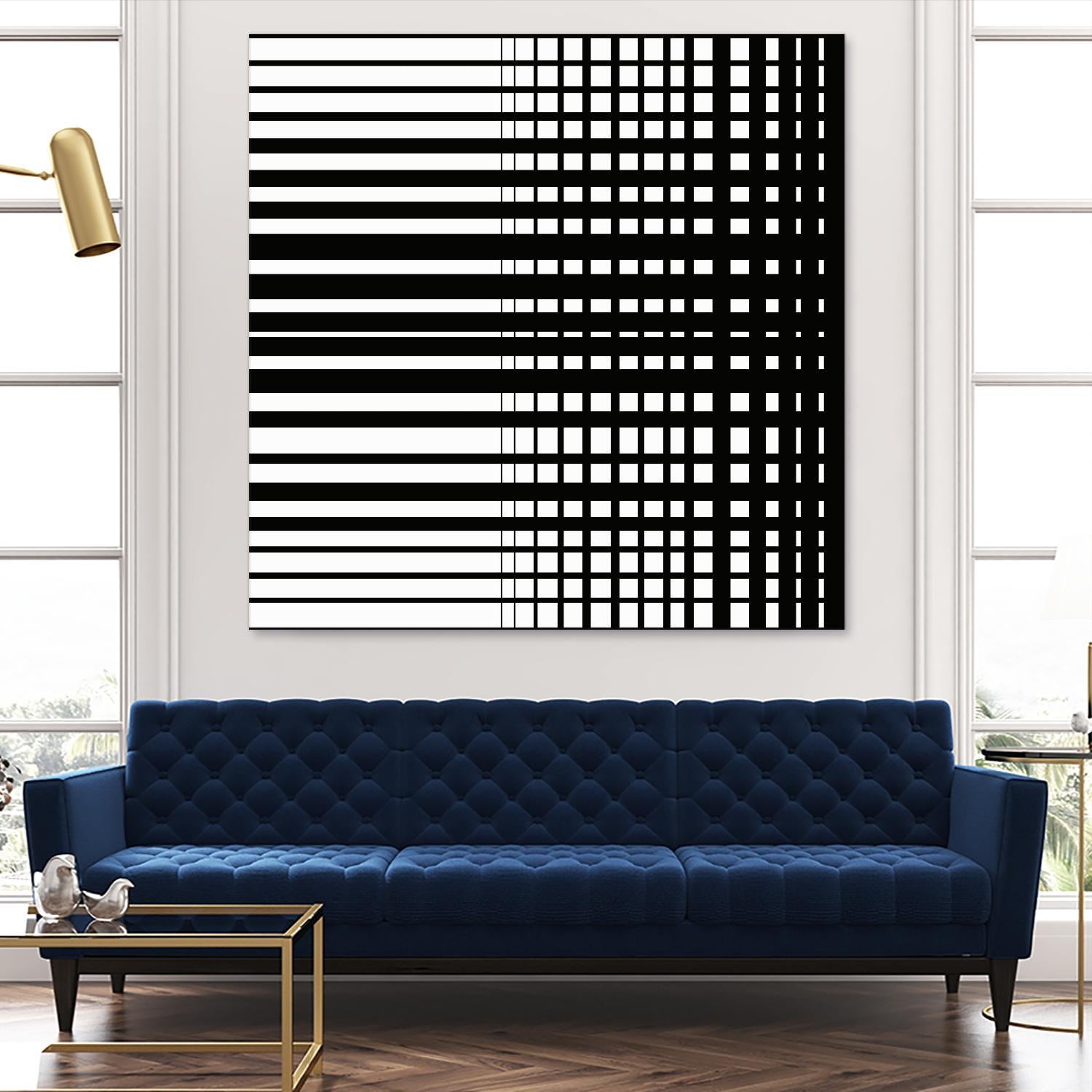Vibing I by Daleno Art on GIANT ART - white patterns abstrait 