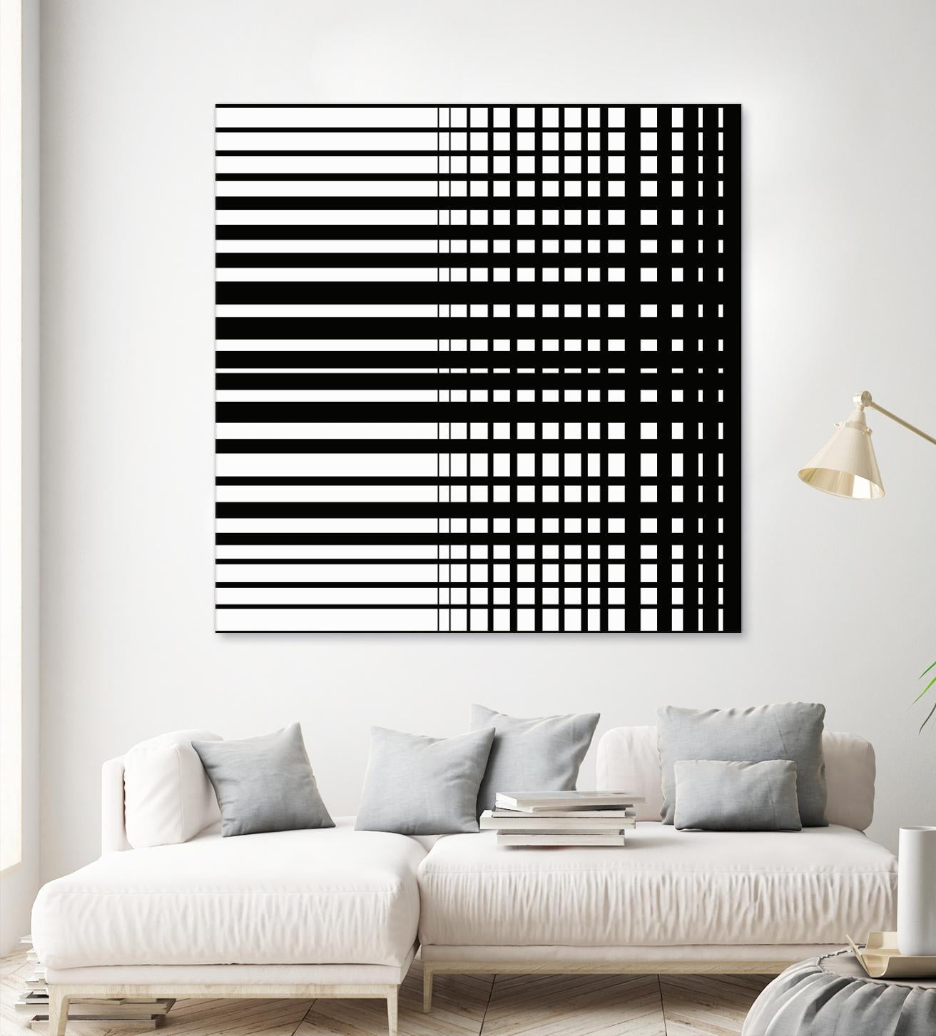 Vibing I by Daleno Art on GIANT ART - white patterns abstrait 