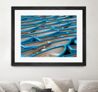 Cerulean Docks I by Daleno Art on GIANT ART - bleu shapes chaloup