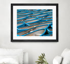 Cerulean Docks I by Daleno Art on GIANT ART - bleu shapes chaloup