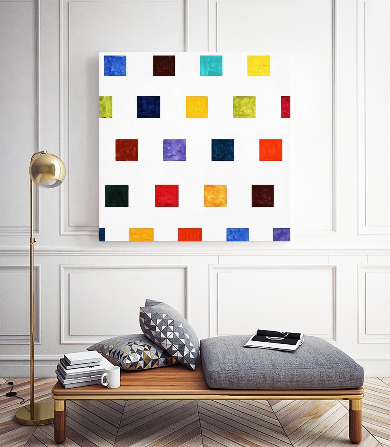 Contrary by Daleno Art on GIANT ART - orange shapes abstrait 