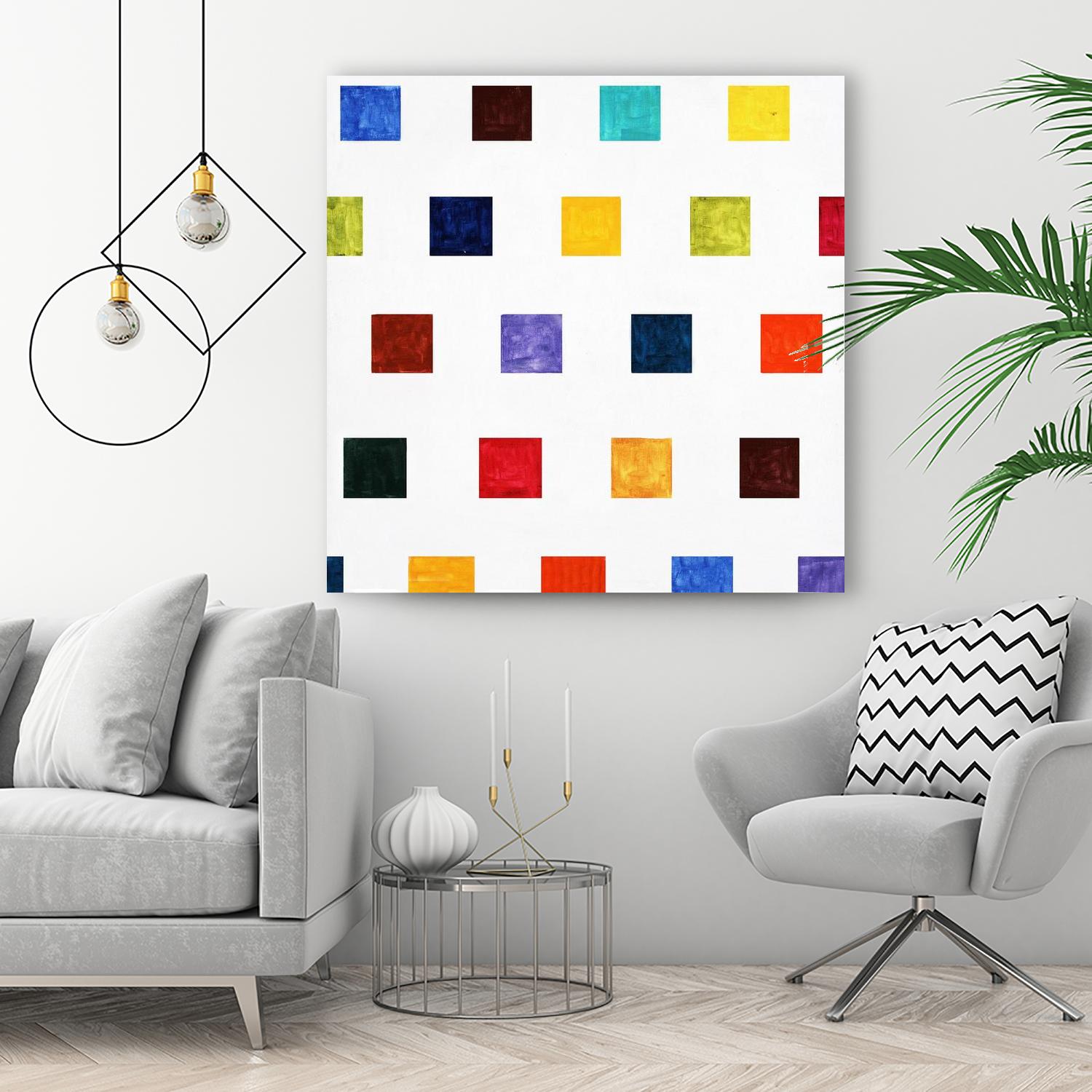 Contrary by Daleno Art on GIANT ART - orange shapes abstrait 