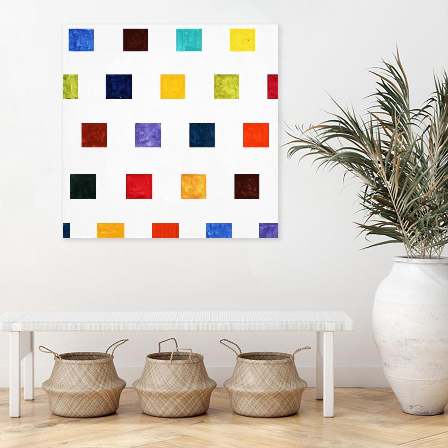 Contrary by Daleno Art on GIANT ART - orange shapes abstrait 