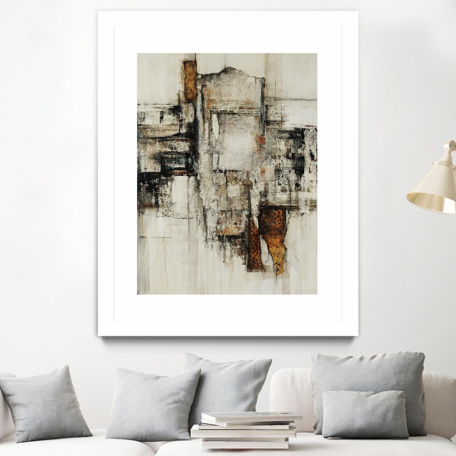 Paper Performance I by Daleno Art on GIANT ART - beige abstract abstract