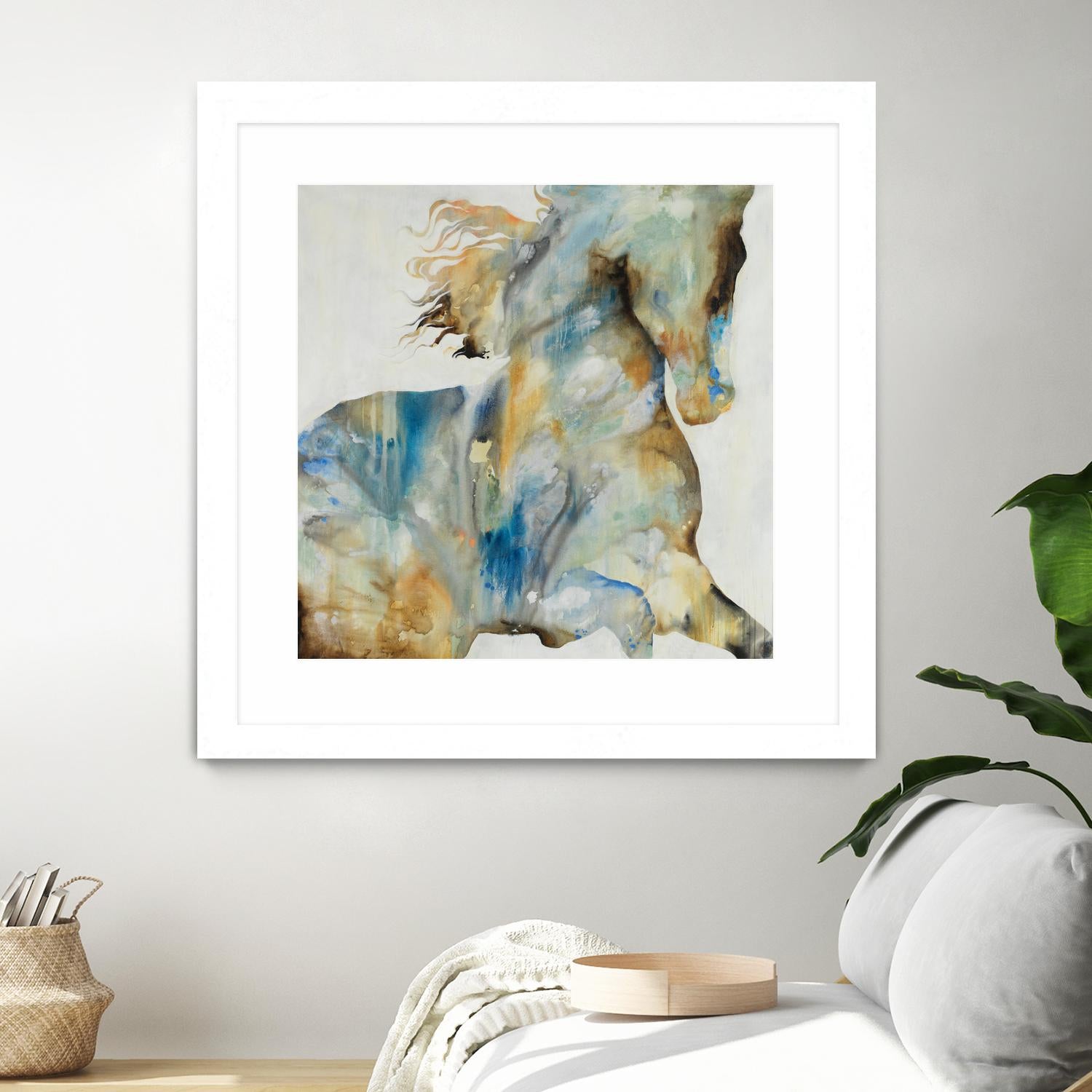 Colt Favorite by Daleno Art on GIANT ART - orange watercolor horse