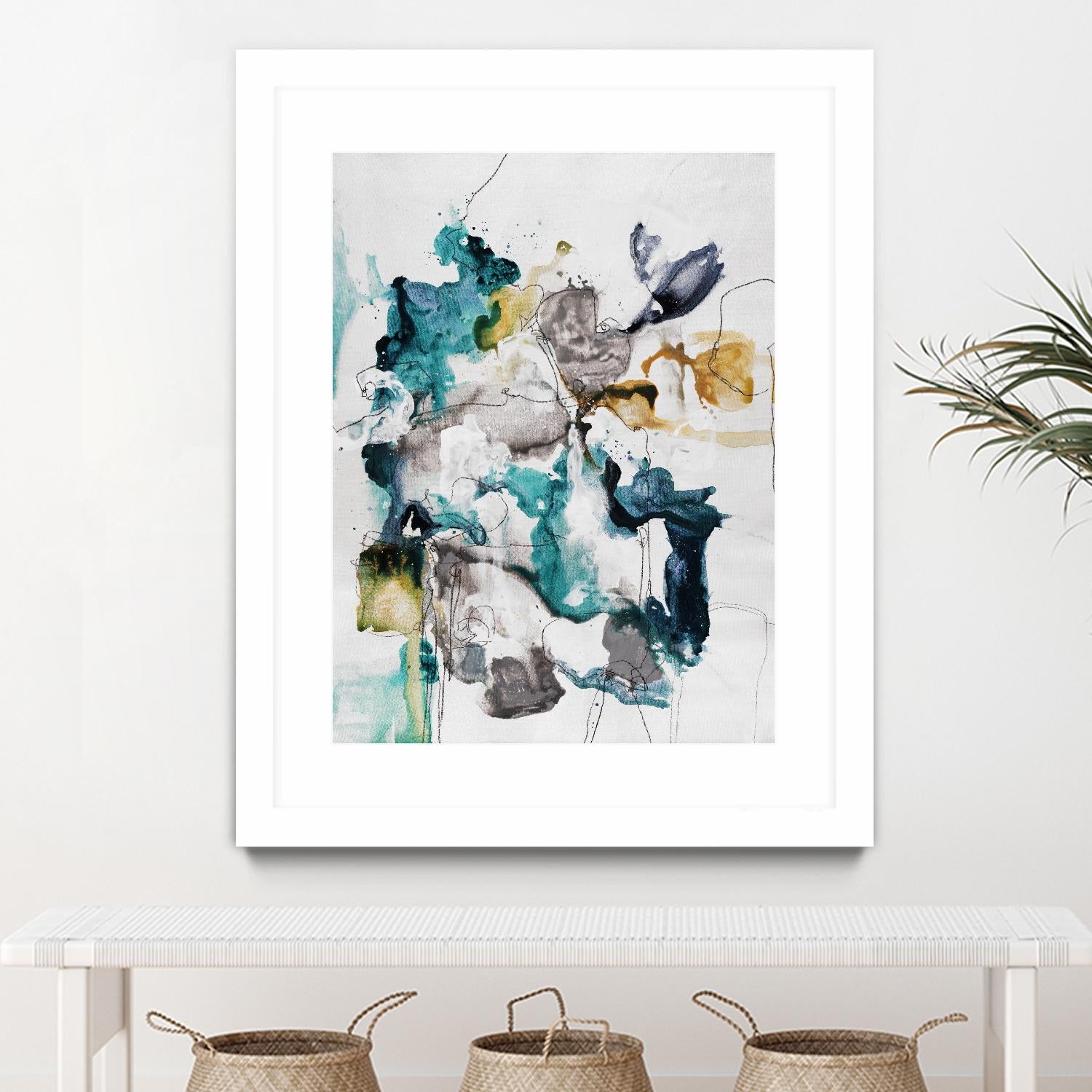 Diffuse II by Daleno Art on GIANT ART - green abstract abstrait