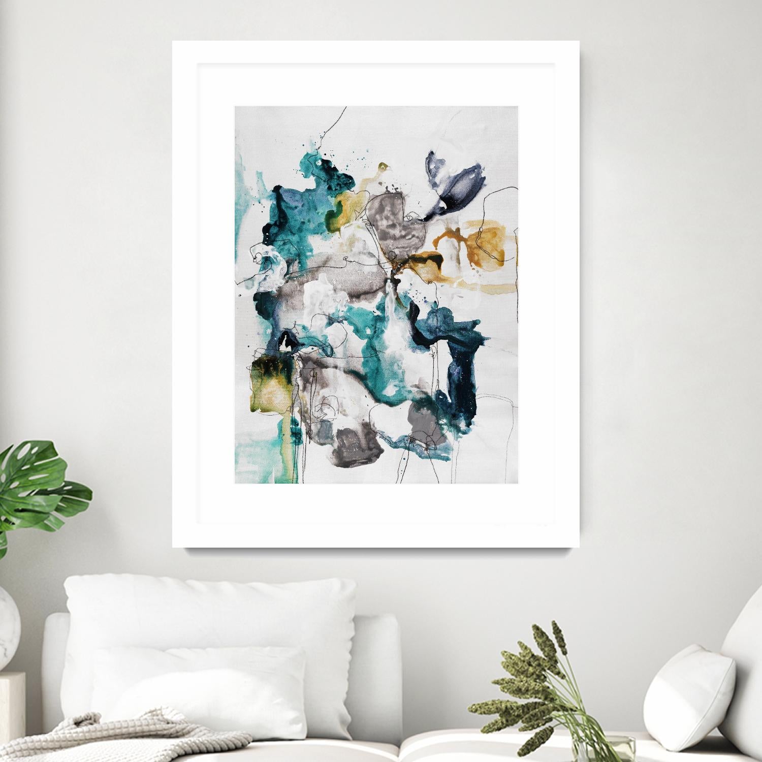 Diffuse II by Daleno Art on GIANT ART - green abstract abstrait