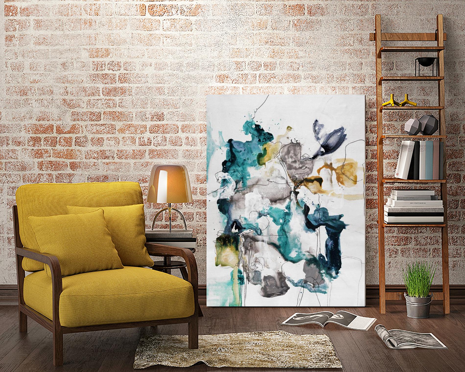 Diffuse II by Daleno Art on GIANT ART - green abstract abstrait