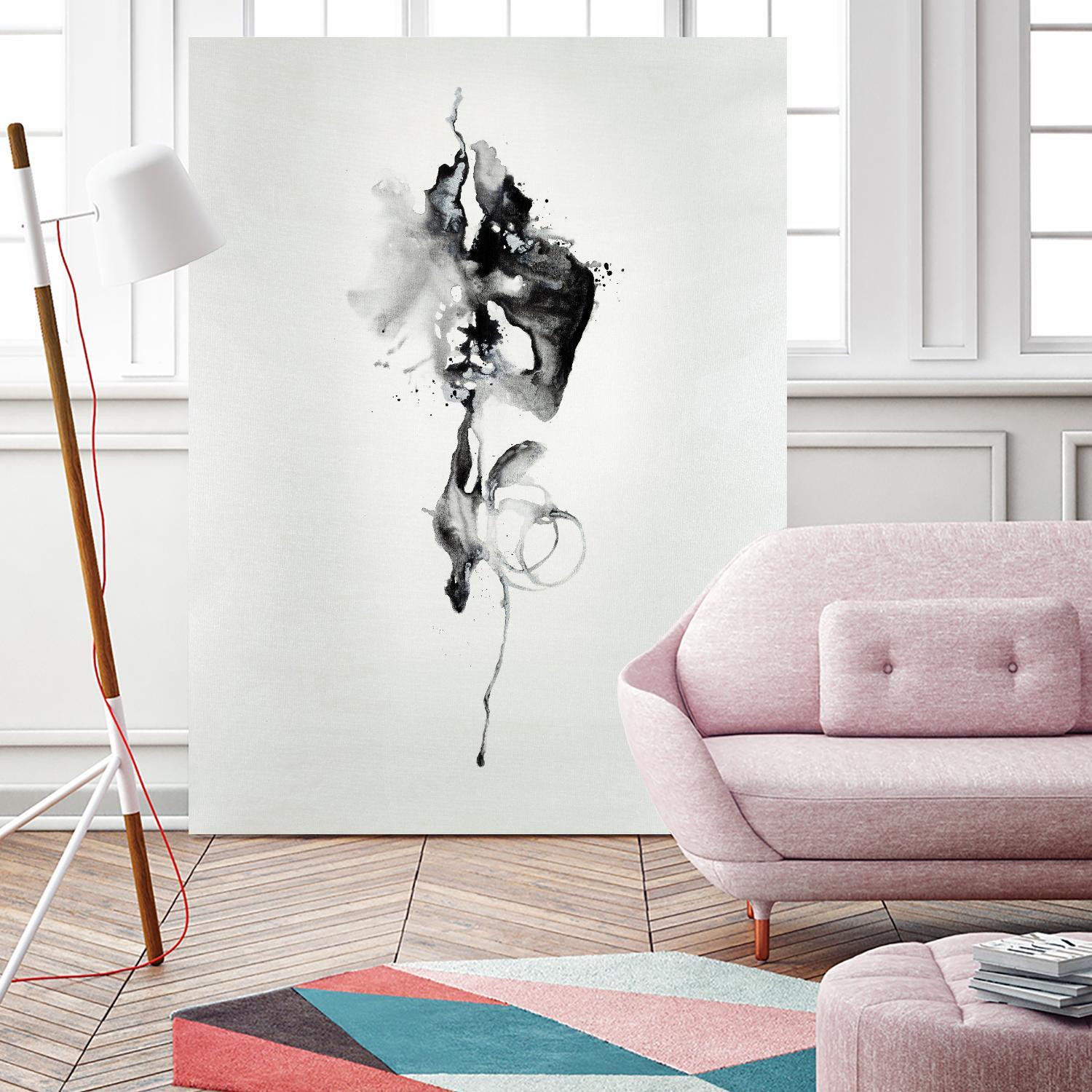 Smokey I by Daleno Art on GIANT ART - white black&white abstrait 