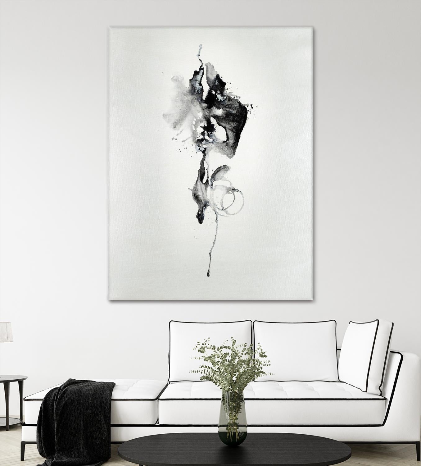 Smokey I by Daleno Art on GIANT ART - white black&white abstrait 