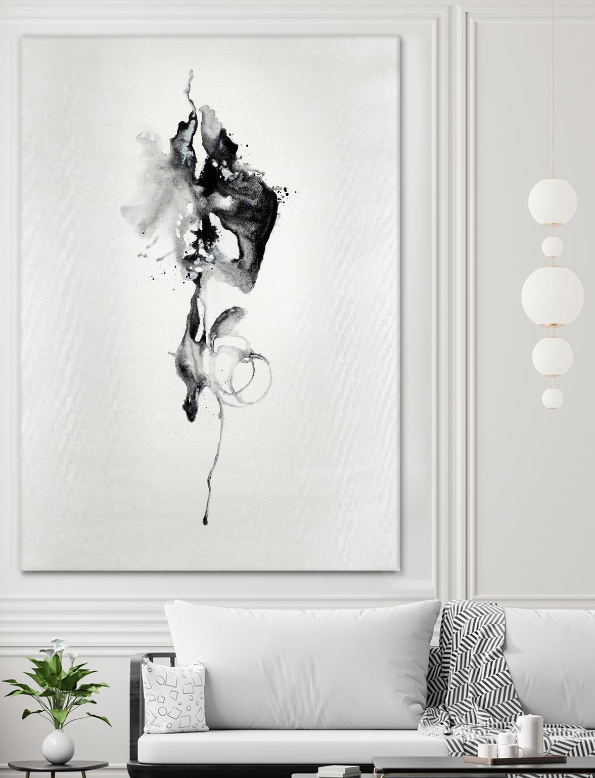 Smokey I by Daleno Art on GIANT ART - white black&white abstrait 
