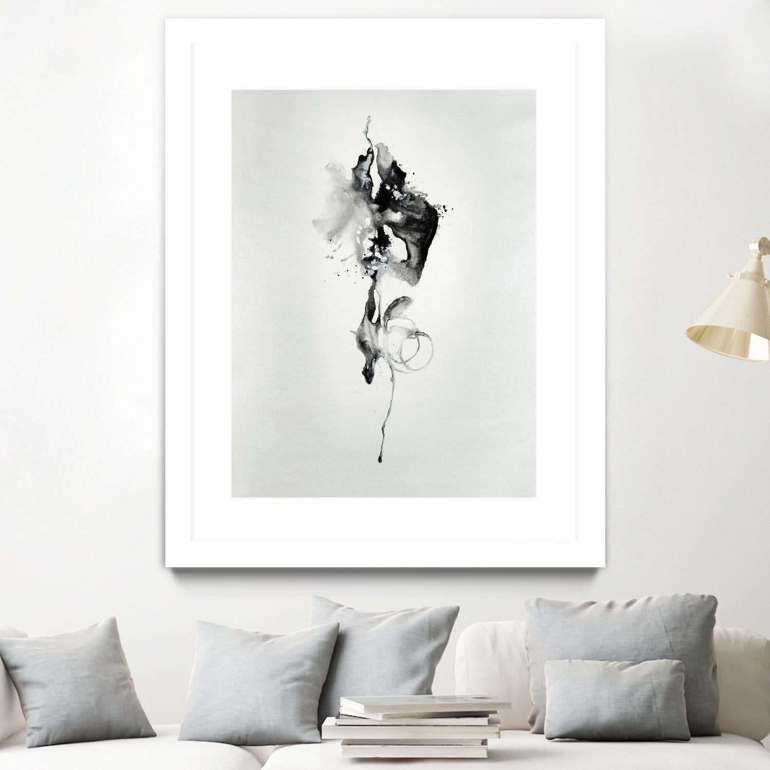 Smokey I by Daleno Art on GIANT ART - white black&white abstrait 