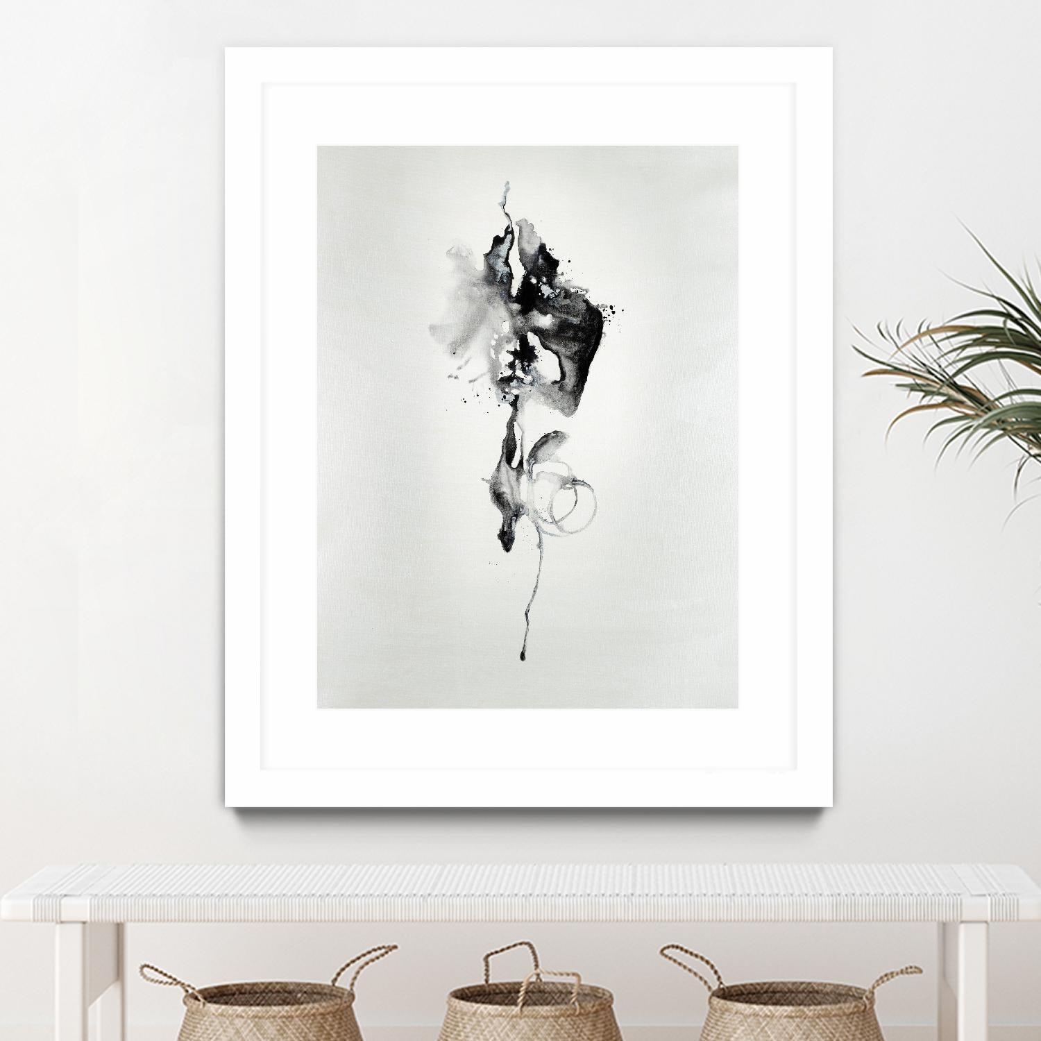 Smokey I by Daleno Art on GIANT ART - white black&white abstrait 