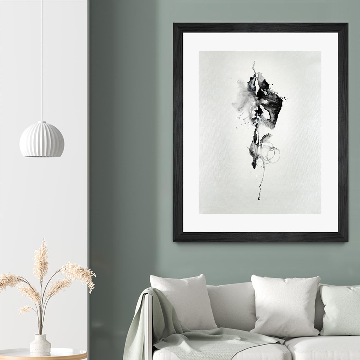 Smokey I by Daleno Art on GIANT ART - white black&white abstrait 