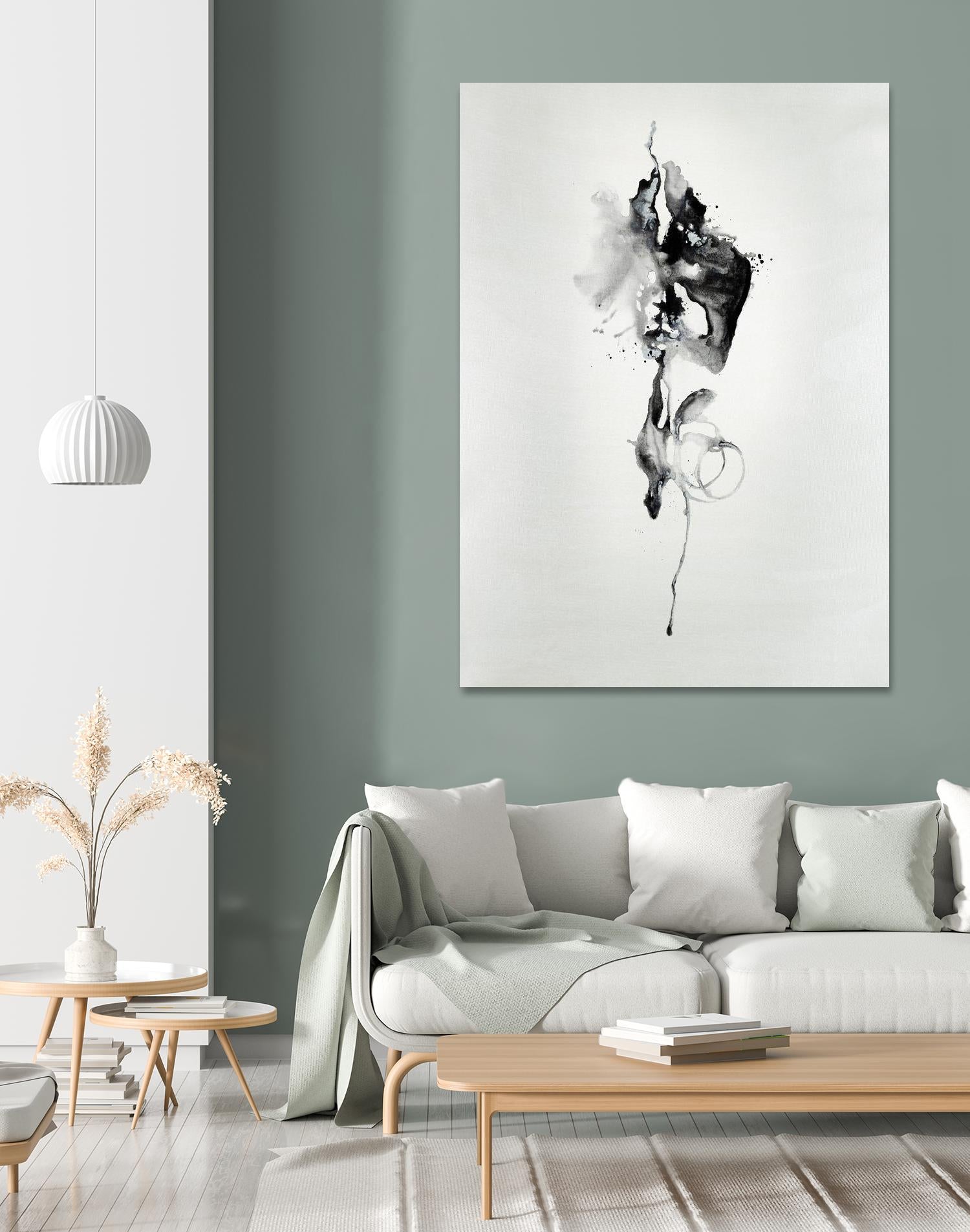Smokey I by Daleno Art on GIANT ART - white black&white abstrait 