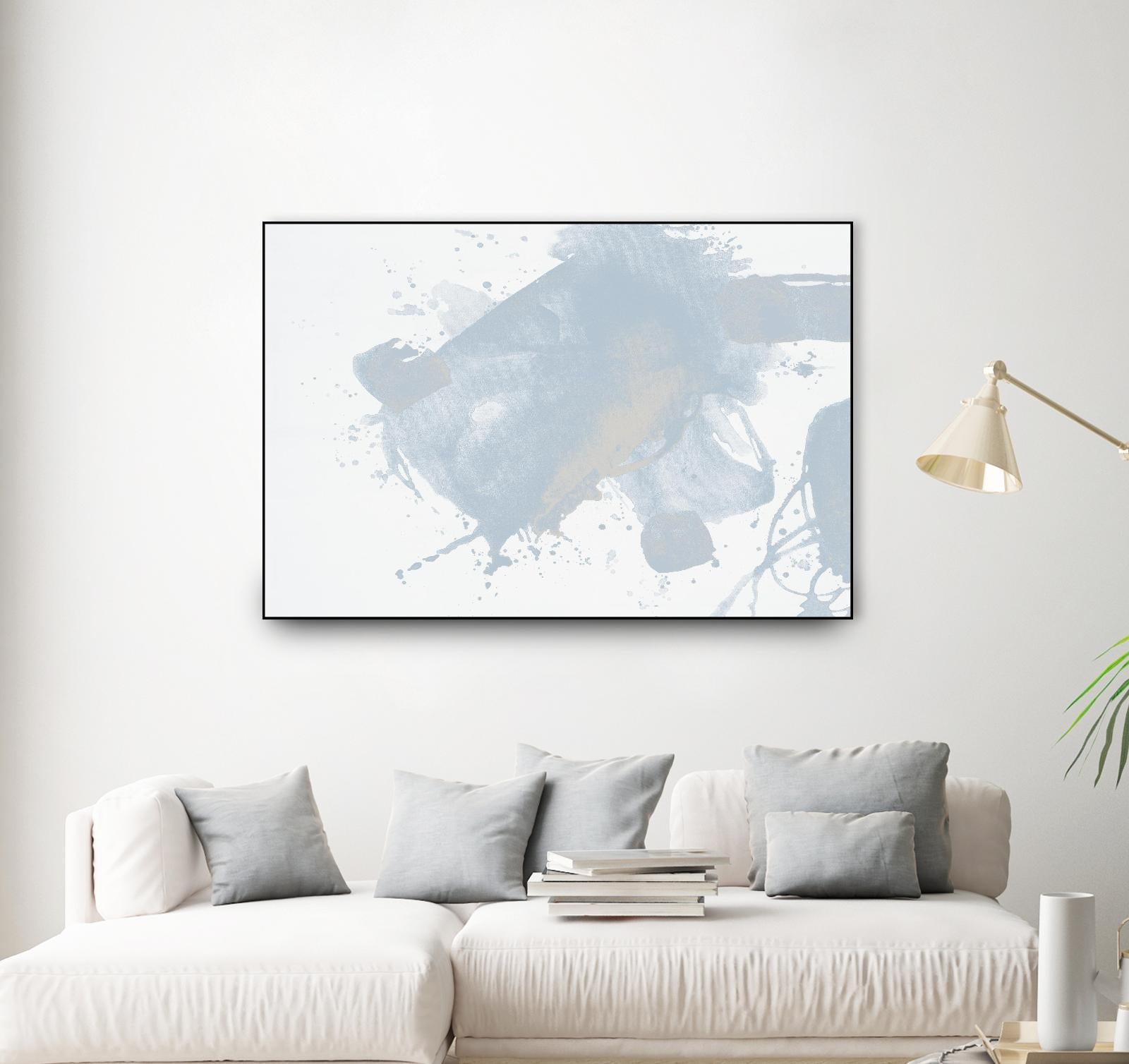 Baby Doll Blues V by Daleno Art on GIANT ART - blue abstract abstract 
