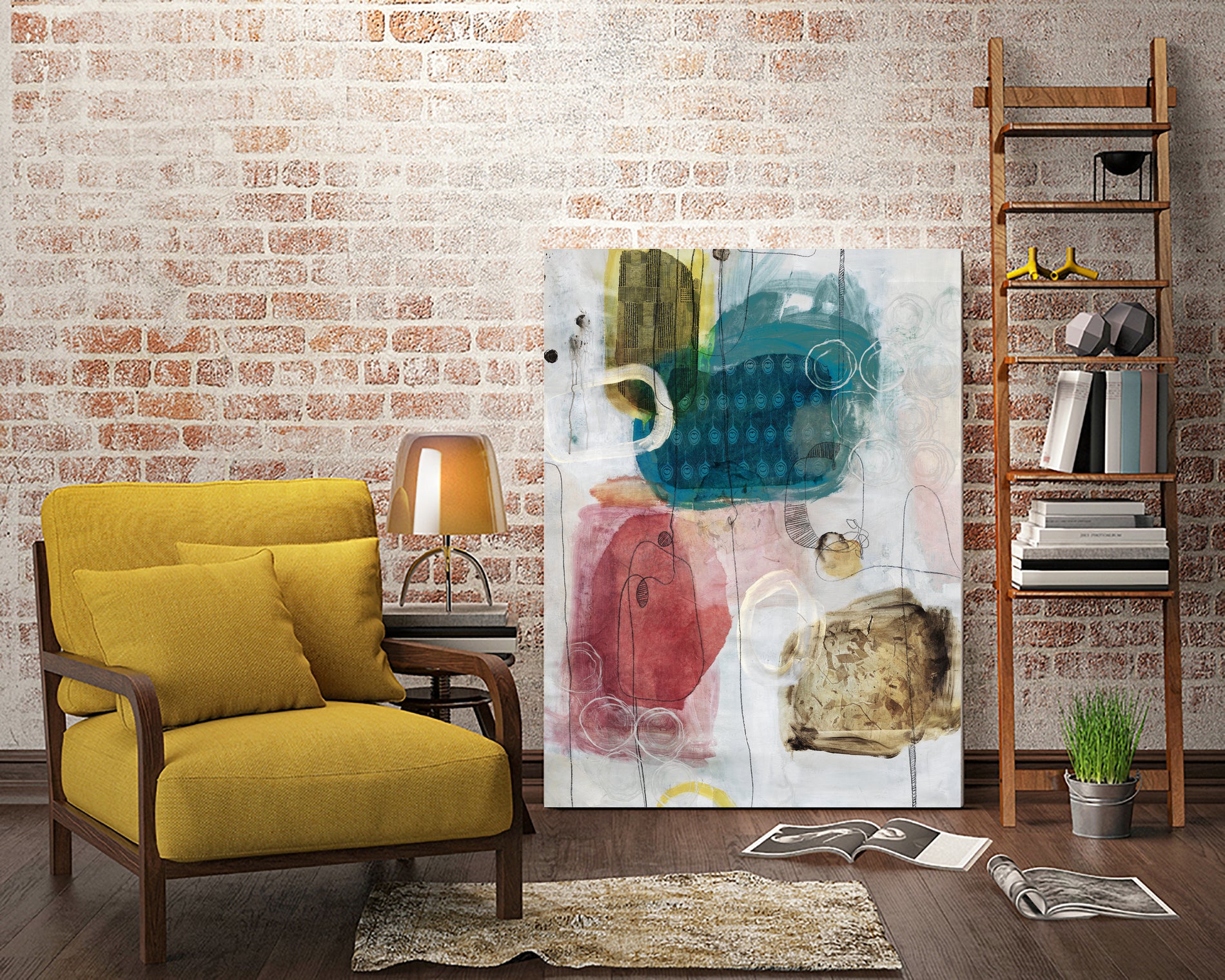 Flip Flop by Daleno Art on GIANT ART - multi abstract